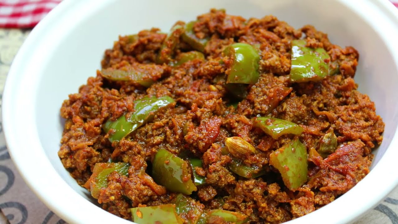 Photo of Keema with Capsicum